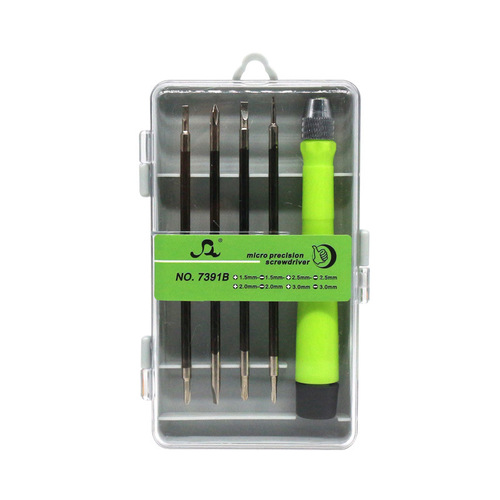 Five-in-1 screwdriver bit combination set chrome vanadium steel screwdriver 3mm one-word Apple computer screw removal T2