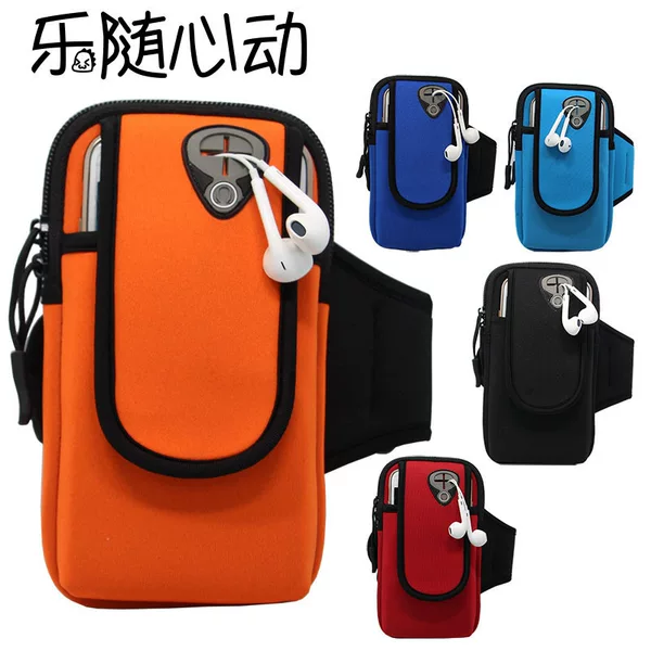 Factory New Model Diving Material Arm Bag for Outdoor Running Sports, Mobile Phone Arm Bag, Wrist Bag, in Stock, Can Be Printed with Logo