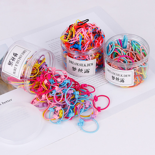 Children's headwear girls' rubber band hair band disposable black rubber band thickening baby's hair without hurting the headband