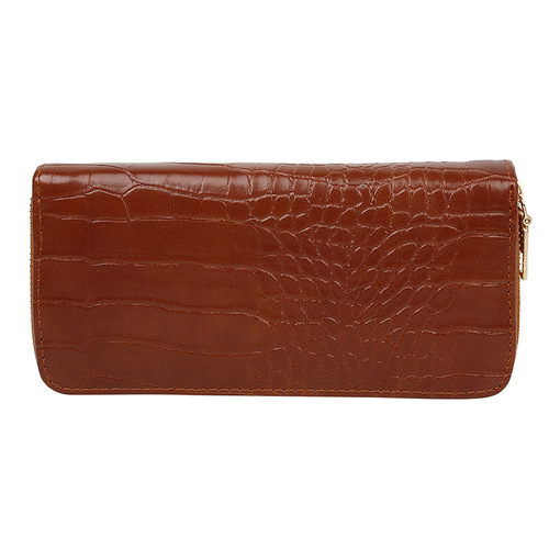 Crocodile pattern clutch bag ladies purse French pattern long zipper clutch women's wallet wallet ladies purse