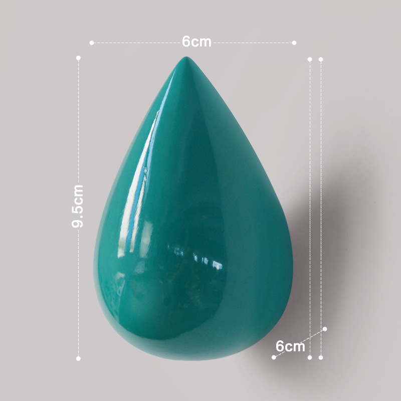Venta al por mayor transfronteriza gancho decorativo creativo gota de agua gancho de pared accesorio de pared gancho de la pared decoración de la pared