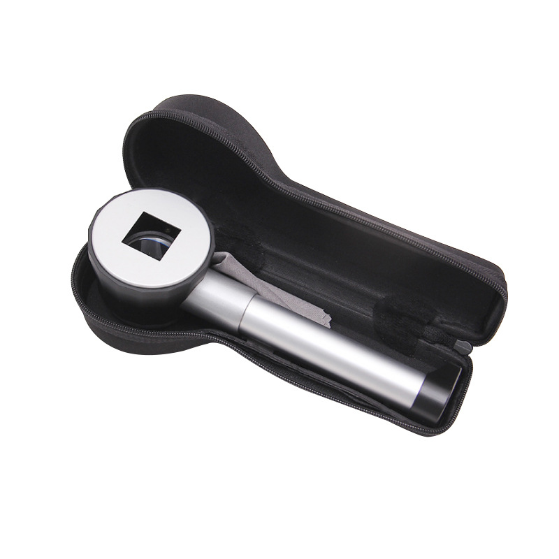 手持烟斗形高倍带刻度3LED灯珠宝玉石古董鉴定高清10倍放大镜