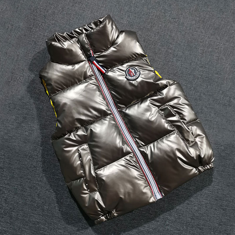 Nuevo invierno de los niños abajo chaleco niños y niñas engrosada cálido soporte collar chaleco exterior