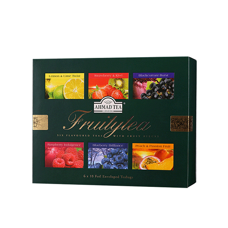 英国亚曼Ahmad 精选果味红茶6合1礼盒装 进口红茶 过年过节伴手礼