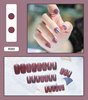 Fake nails, removable cute nail stickers for nails, internet celebrity, ready-made product, 24 pieces