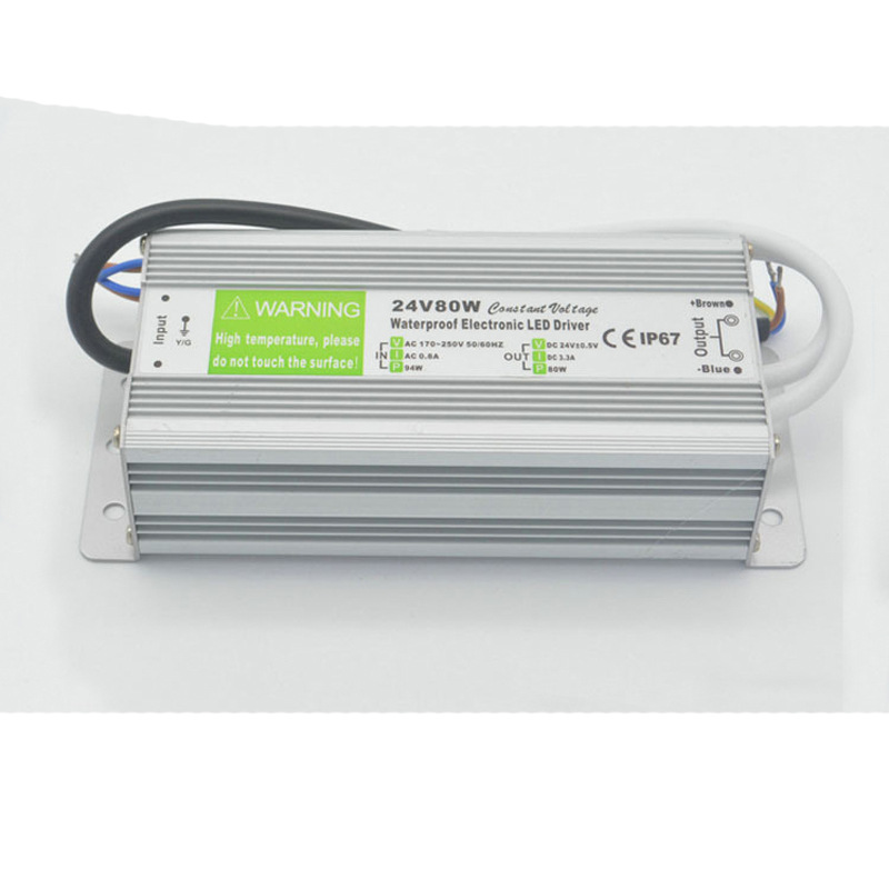 模组火牛24V3.33A80Wled路灯灯珠直流恒压IP67防水户外开关电源