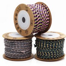 线荟牌三花线四股编织线无弹力五彩棉线流苏线DIY文玩菩提绳A系列