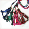 Supply of pet supplies 0.6cm square grid round rope chest back cover pet traction rope/with dog traction rope