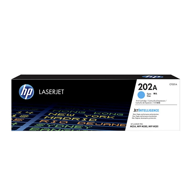 Оригинальный HP HP202A цветной Chronom CF500A M254NW/DW M280/M281FDN Black Chronom Crusp