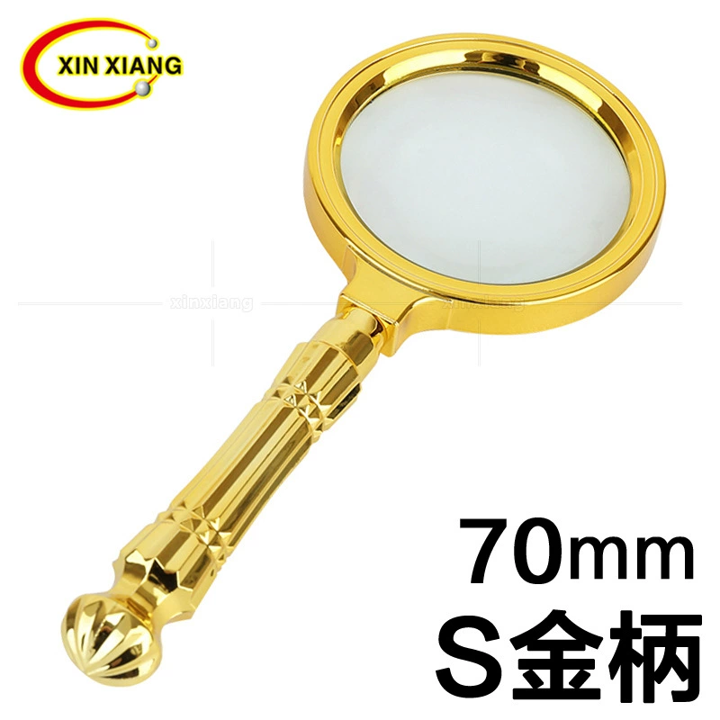 Ручная позолоченная оправа, съемное мощное увеличительное стекло для чтения для пожилых людей, несколько размеров, кратные оптом, поколение волос