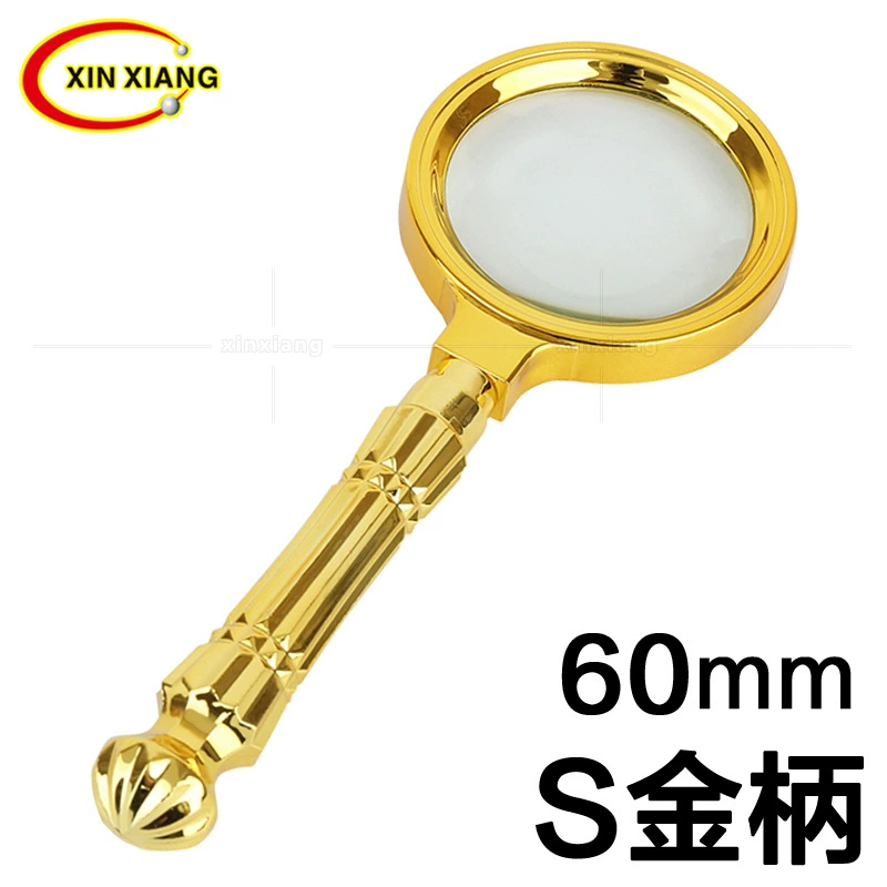 10x HD позолоченная ручка для цветов портативная Портативная Лупа для пожилых людей чтение газет фабрика оптовая торговля в розницу