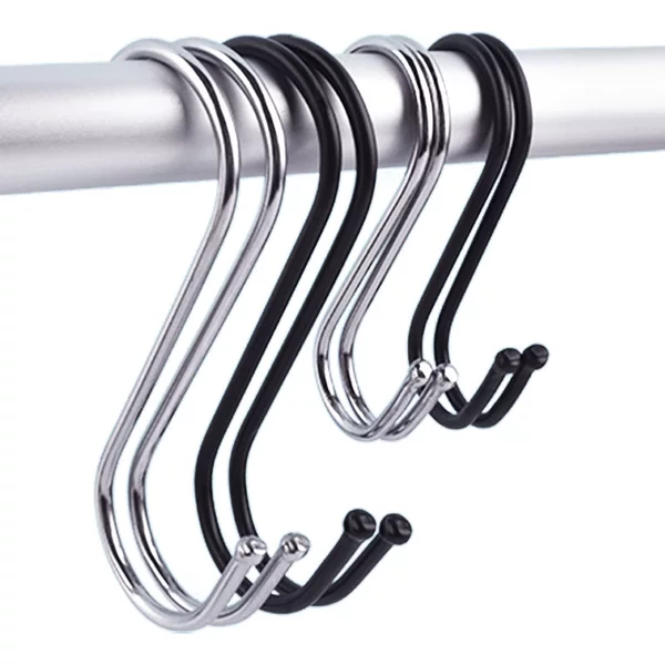 S Hook 2 inch 2.5 inch 3 inch 4 inch 5 variety shelf hook variety S hook supermarket hook tableware hook