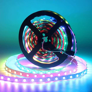 Светодиодная лента 5050 60/120 диодов на метр RGB влагозащищённая 12 В