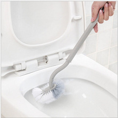 New S-shaped thick-handled Japanese toilet brush with no dead corner, factory direct sale for bathroom and toilet cleaning