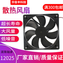 DC12025ɢ���L�� �o���{��12V24V�@ʾ���C��12CM�����䱩���L�C