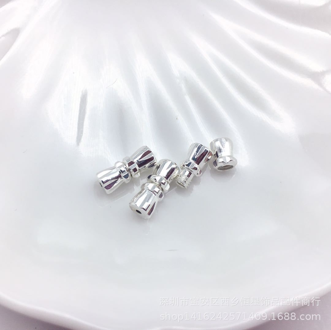 Joyería de bricolaje 14K hebilla de tornillo envuelto en oro collar de perlas de maní hebilla de la joyería [hebilla de maní de cromo]