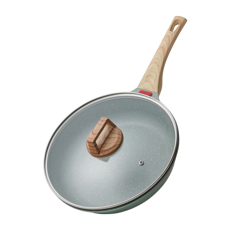Green Medical Stone Pan Non-stick Pan Steak Frying Pan Pancake Pan Household Frying Pan Suitable For Induction Cooker