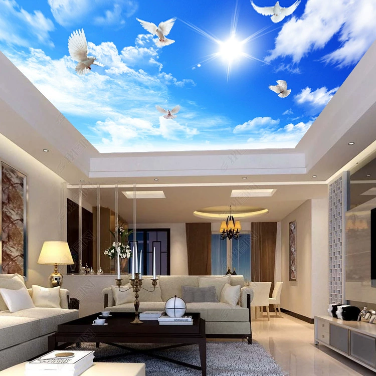 HD УФ мягкая пленка потолочная прозрачная пленка белого света мягкая пленка световой короб Cabo световая пленка голубое небо белые облака пленка звездного неба