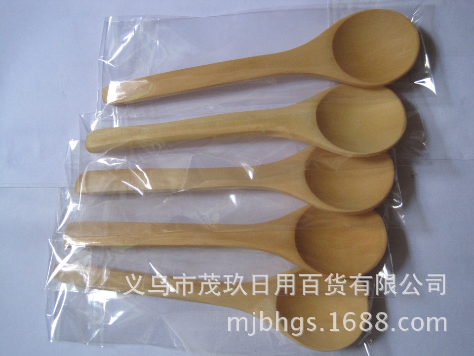 木勺包装袋子 勺子自封袋 餐具塑料袋纸袋 独立包装有档次 现货