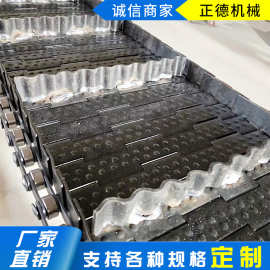 重型链板304不锈钢金属链板耐高温隧道炉垃圾废钢输送线重载链板