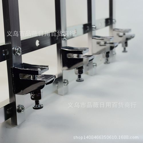 批发铝合金六头直排定量倒酒架伏特加威士忌黑方鸡尾酒调酒架子