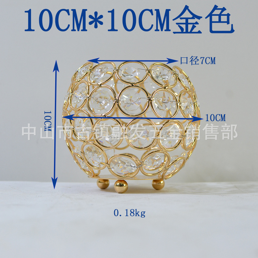 Candelabro europeo Hollow Crystal candelabro bar decoración sal piedra pantalla de mesa Europea fabricante de la decoración del Candelabro en stock