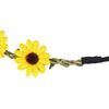 Fresh headband solar-powered with pigtail, hair accessory, boho style, flowered