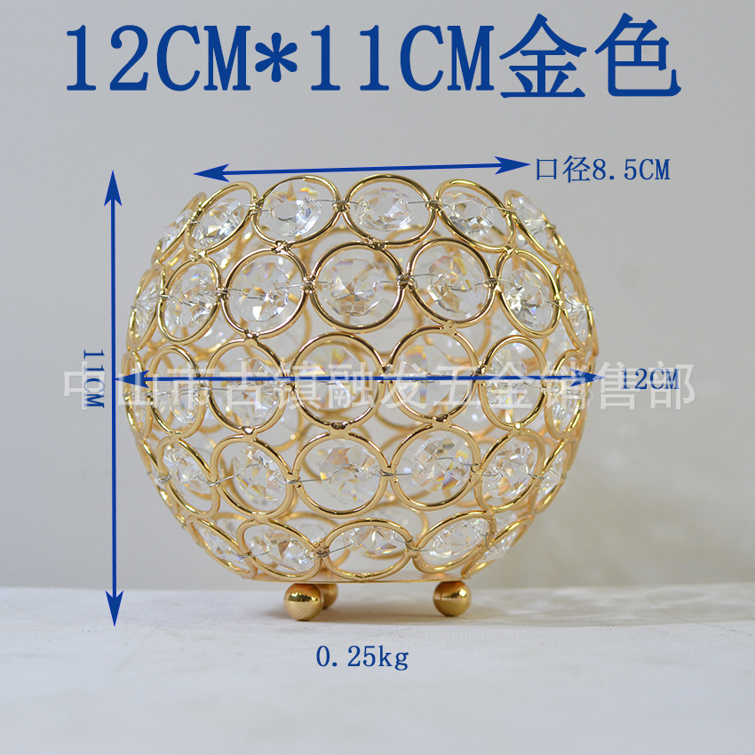 Candelabro europeo Hollow Crystal candelabro bar decoración sal piedra pantalla de mesa Europea fabricante de la decoración del Candelabro en stock