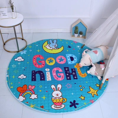 Avtomobil döşəmə paspasları: Floor Mat Kids Parent-Child - good-night-diameter-145cm