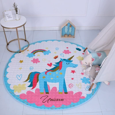 Avtomobil döşəmə paspasları Floor Mat Kids Parent-Child - love-horse-diameter-145cm
