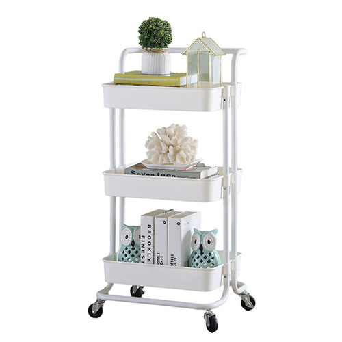Home Bathroom Kitchen Corner Small Cart Multi-layer Lightweight Portable Detachable Storage Rack Snacks Toys Storage