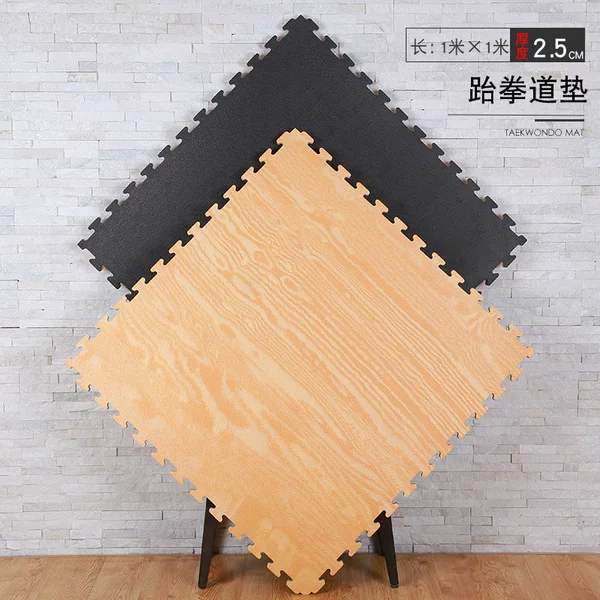 Wholesale Taekwondo Floor Mats Imitation Wood Grain Eva Foam Splicing Floor Mats Thick Manufacturer Anti-Slip
