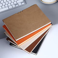 羊巴皮創意商務A5筆記本定製小批量pu軟皮鏤空簡約記事本定做logo