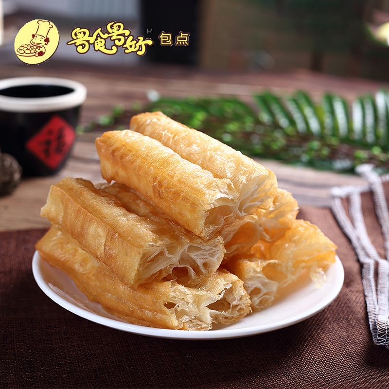 Deep-fried dough sticks half-finished breakfast ready-to-eat frozen food no alum healthy deep-fried dough sticks worry-free breakfast Cantonese soy milk deep-fried dough sticks