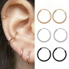 Fashionable metal earrings hip-hop style, simple and elegant design, punk style