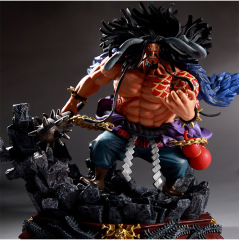 ワンピースgk四皇凱多百獣凱多戦闘シーンの彫像のフィギュアの置物の箱に入れます。