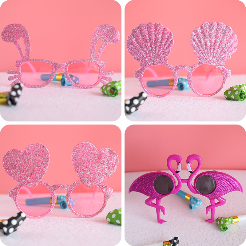 Solo partido divertido gafas marco pequeño libro rojo TikTok Net rojo mismo estilo gafas de cumpleaños fiesta gafas