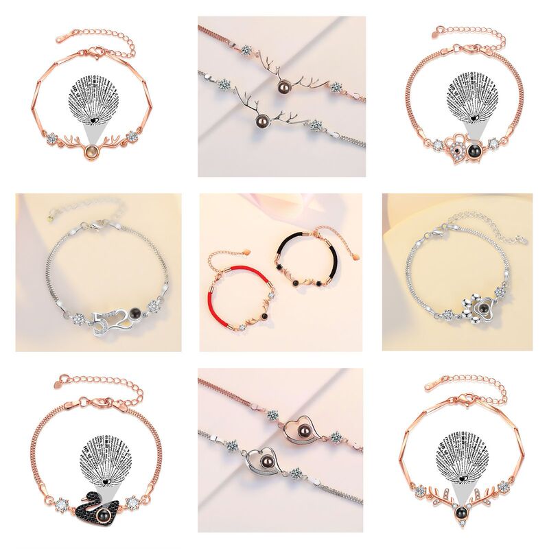 100 languages I love you projection a deer with your bracelet Net red trembles explosions Korean accessories to send girlfriends 100 languages I love you projection a deer with your bracelet Net red trembles explosions Korean accessories to send girlfriends