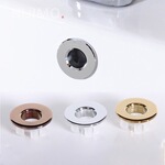 欧式美式全铜黑色仿古溢水孔盖卫生间台盆 面盆溢水口盖五金配件