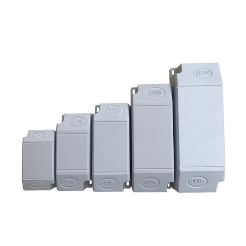 LED driver power supply plastic casing, glue-filled screwless wire connection power box, rainproof plastic driver housing
