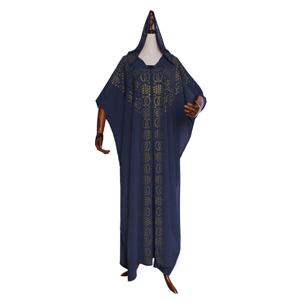 Vêtements pour femmes nouvelle cape perle chaude diamant manches chauve-souris robe_voghion.com