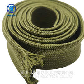 实力工厂：军绿色锦纶丝套管 防火阻燃套管 编制保护套
