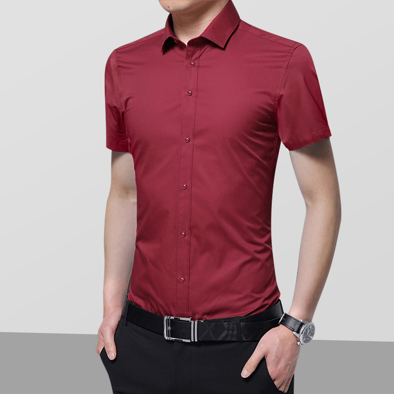 Red, with short sleeve