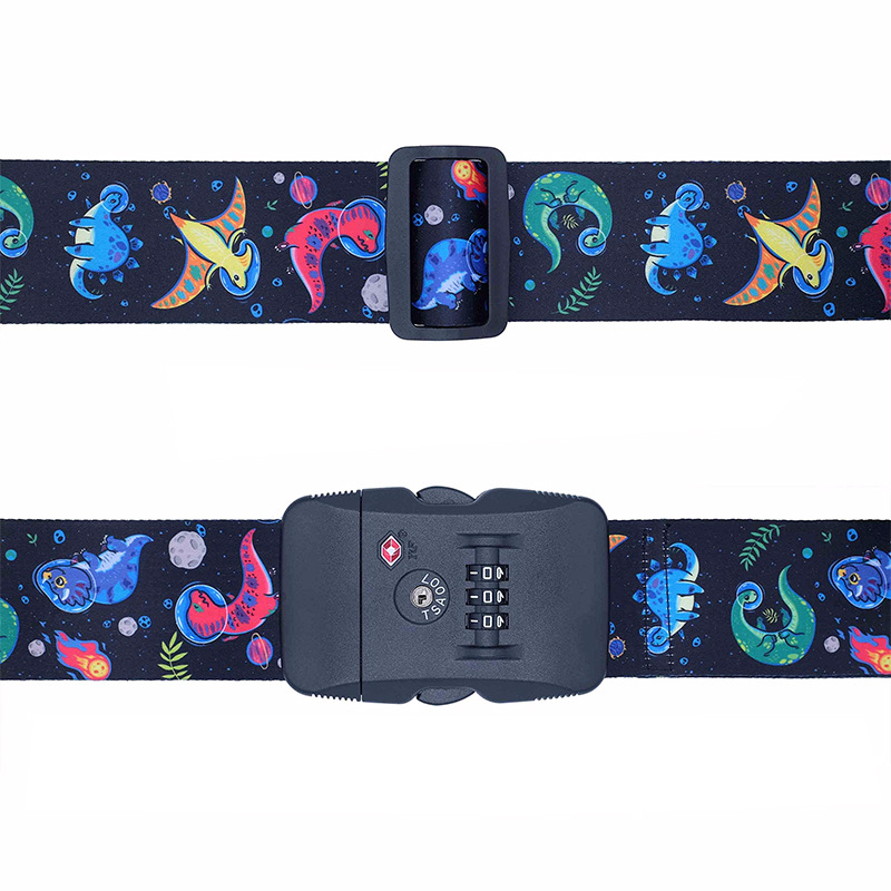 工厂定制旅行户外机场TSA海关锁旅行李带旅行箱打包带捆绑带日本