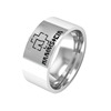 Fashionable ring suitable for men and women stainless steel, accessory, punk style, Birthday gift