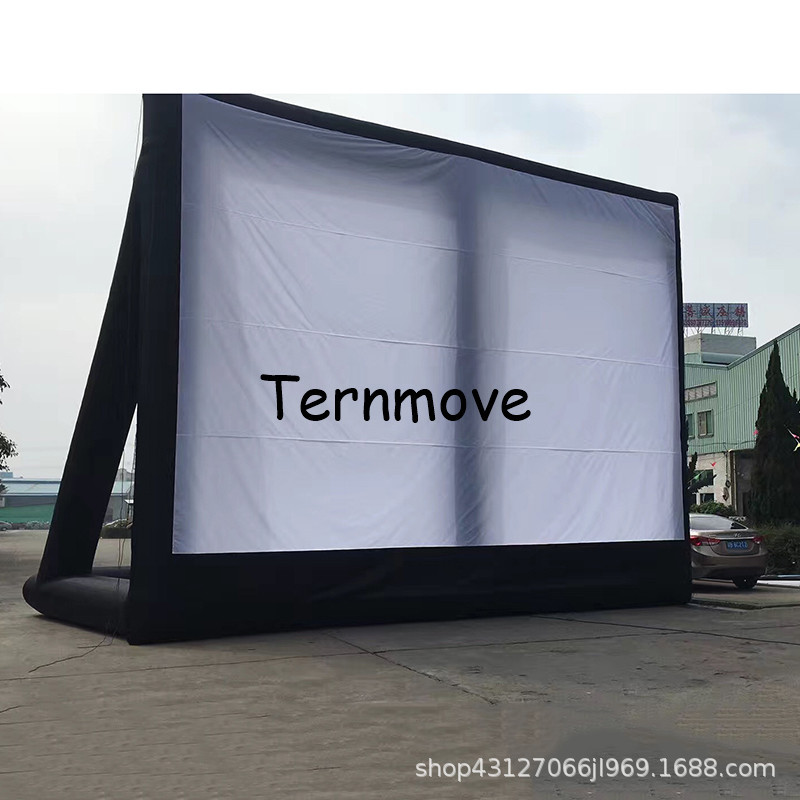 充气电影屏幕布墙框架移动户外投影屏广告活动节日宣传放映布屏幕