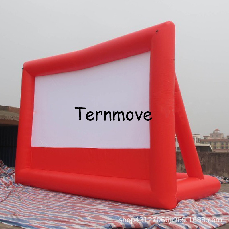 户外广告充气投影屏幕充气电影屏幕可印LOGOinflatable screen