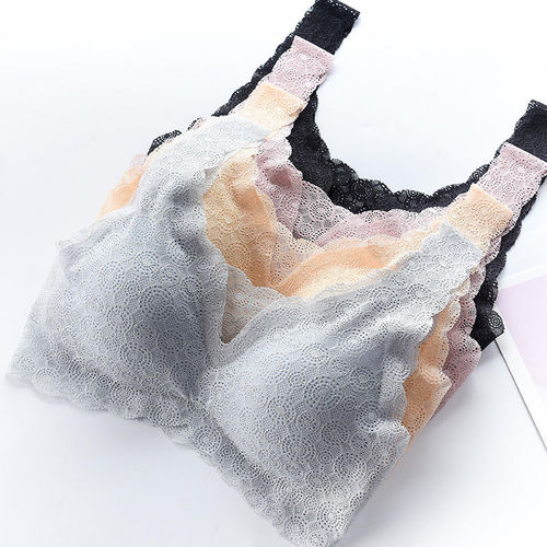 Japanese sexy lace seamless wire-free push-up bra sleep sports vest small breast underwear women's bra wholesale