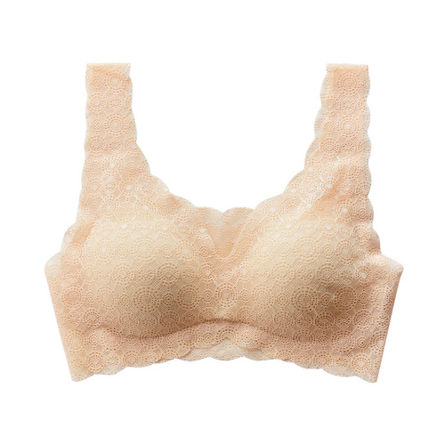 Japanese sexy lace seamless wire-free push-up bra sleep sports vest small breast underwear women's bra wholesale