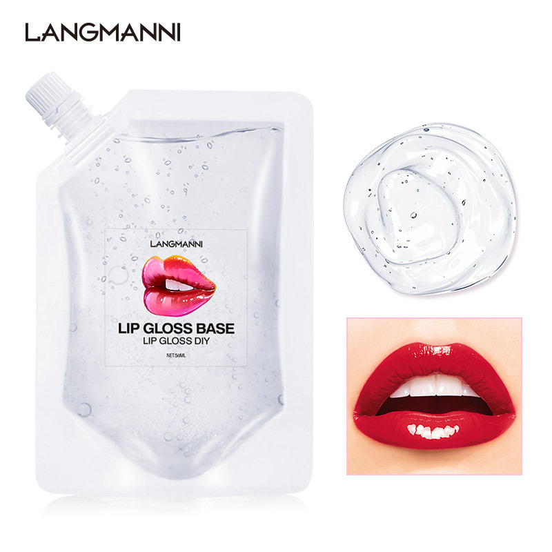 Cross-Border Specializes in Langmannni New DIY Transparent Lip Gloss Lip Glaze Base Moisturizing and Moisturizing